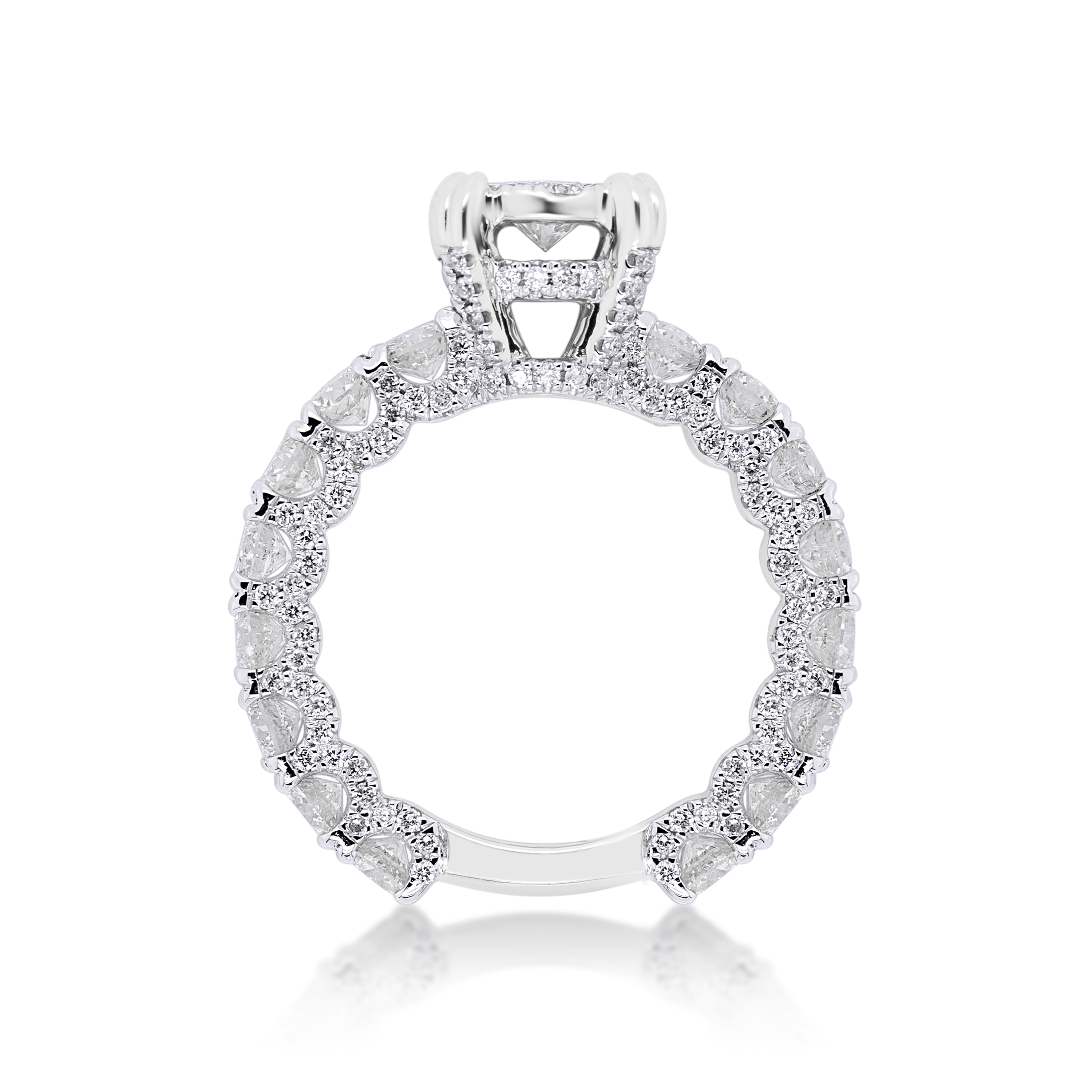 Diamond Ring 3.35 ct. 14K White Gold